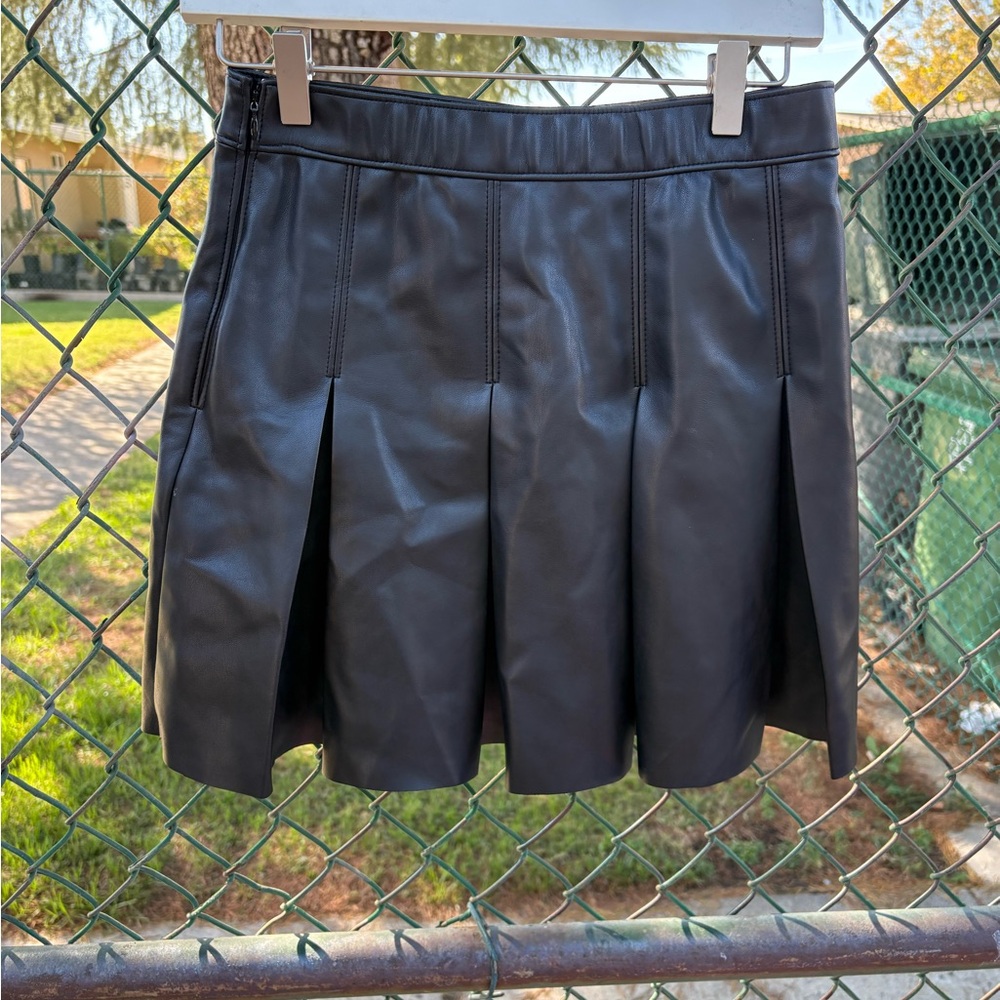 Leather Hollister skirt